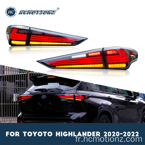 Hcmotionz 2020-2022 Toyota Highlander DRL Lampes arrière